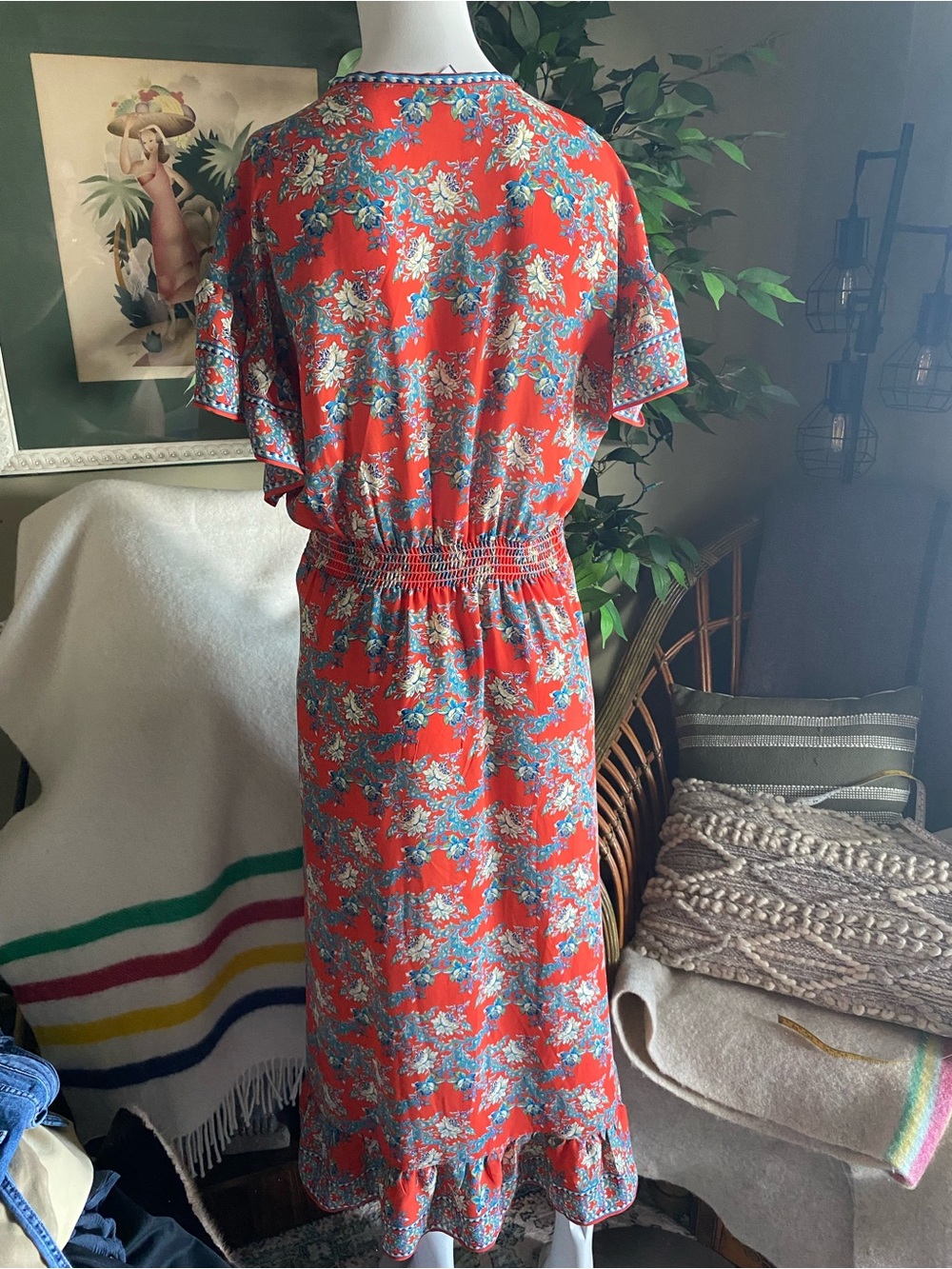 Max Floral Dress in Red